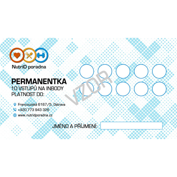 Permanentka InBody - 10 vstupů